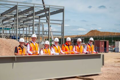 FINAL STRUCTURAL BEAM SIGNED BY ROLLS-ROYCE DIRECTORS AS LANDMARK £300 MILLION EXTENSION REACHES KEY MILESTONE