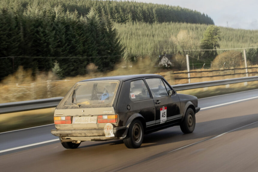 The Golf GTI taking part in one of the toughest classic car rallies in the world: LeJog